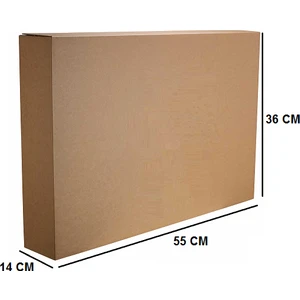 Çift Oluklu Bilgisayar ve Tv Kolisi 55X14X36 cm Bc Dalga 20 Adet