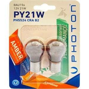 P21W Chrome 12V 93 Amber PH5524 Cra B2