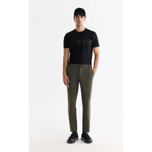 Avva Erkek Haki Kırışmaz Hızlı Kuruyan Lastikli Ekstra Esnek Teknik Kumaş SlimFit Pantolon A42Y3065