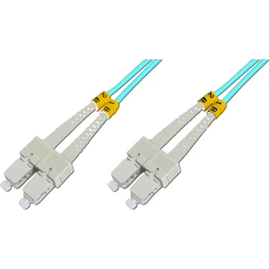 SC - SC Fiber Optik Patch Kablo, Multimode OM 3 50/125 Duplex, 3.0mm, LSZH, 2 metre