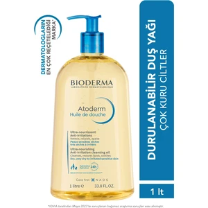 Atoderm Shower Oil Kuru Cilt Nemlendirici ve Besleyici Duş Yağı Niasinamid Yetişkin Çocuk 1 Lt