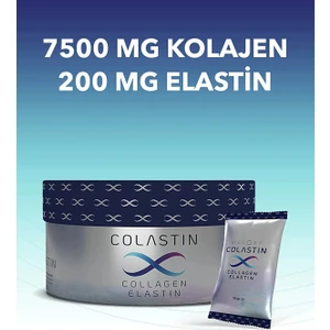 7500 Mg Kolajen + 200 Mg Elastin 14 Adet Toz Saşe | Kolay Ve Yumuşak içim