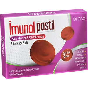 Imunol  Karamürver ve Çilek Aromalı Pastil