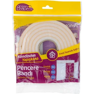 Greenleaves | Süngerli Pencere Bandı, 5 M, Isı ve Ses Yalıtımı Için Ideal