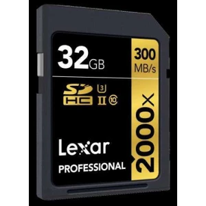 32GB Professional 2000x SDXC UHS-II U3(V90)