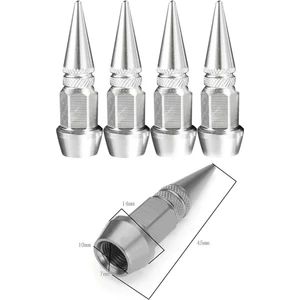 Alüminyum Sivri Sibop Kapağı 4'lü Gri Sibob Kapağı 45MM