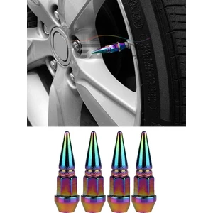 Alüminyum Sivri Sibop Kapağı 4'lü Bukalemun Colormatic Sibob Kapağı 45MM