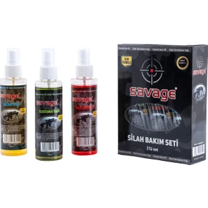 Üçlü Silah Bakım Seti - Savage - Sprey Yağ