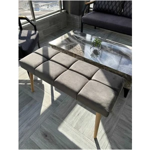 Gürgen Ahşap Ayaklı Puf Bench