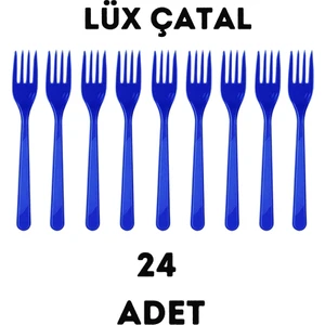 Lacivert Plastik Çatal