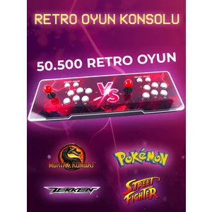 2025 Retro Arcade Oyun Konsolu 50500 Oyunlu Süper Box