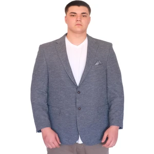 Mode Xl Büyük Beden Erkek Klasik Blazer Ceket Brıtanya 23028 Grı