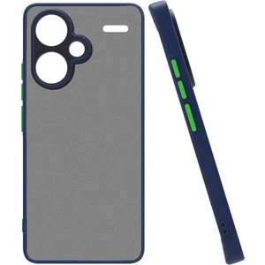 Xiaomi Redmi Note 13 Pro Plus Kılıf Renkli Kenarlı Kamera Korumalı Buzlu Hux Kapak