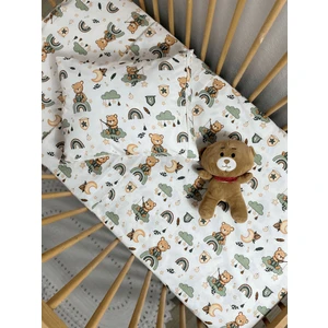 Ozz Baby Nevresim Takımı Hayvan Temalı, Fermuarlı, %100 Pamuk , 100X150 Bebek Nevresim Takımı