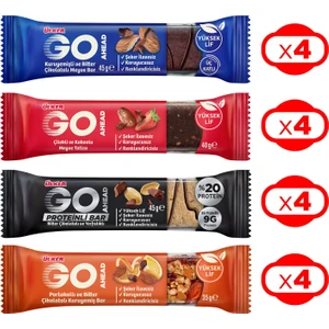Go Ahead Karma Paket Protein & Meyve Bar x 16 Adet
