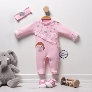 Annora Baby Püsküllü Kız Bebek Tulumu