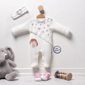 Annora Baby Püsküllü Kız Bebek Tulumu