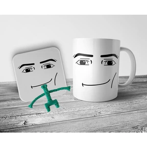 Alpşan Ticaret Roblox Man Face Kupa Bardak, Bardak Altlığı