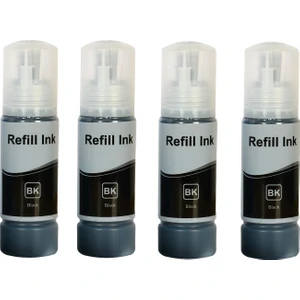Refill İnk Epson L3110/L3111/L3150/L3151/L4150/L6190/L6160/L4160 KUTULU (Muadil) Epson 103MÜREKKEP 4 Adet Siyah Mürekkep