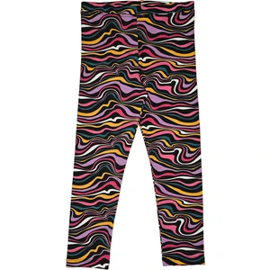 Kız Çocuk Colorful Waves Desen Tayt