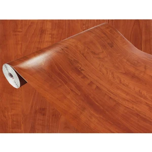 176-0411 Kızıl Ahşap Desen Yapışkanlı Folyo ( 45 cm x 1 mt )