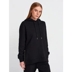 40401 Yanları Fermuarları Sweat-Siyah