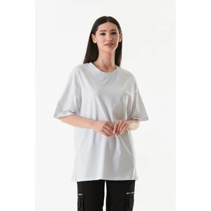 Basic Oversize Bisiklet Yaka Tişört