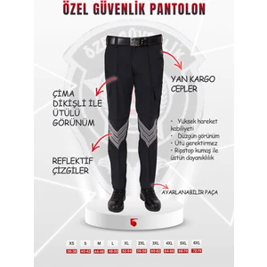Selçuklu Plus Özel Güvenlik Pantolon Cepli Bel Kemerli Unisex Pantolon (Yeni Yönetmeliğe Uygun)