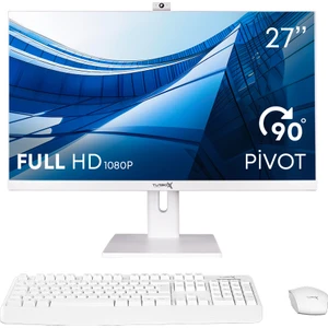 TAX768 Intel Core I5 11400 16GB Ram 512GB M.2 Nvme SSD 27'' Bluetooth Webcam Pivot Beyaz Freedos All In One Bilgisayar