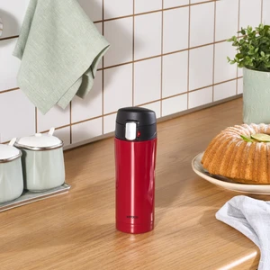 Pluton Çelik Sızdırmaz Termos 350 ml Kırmızı