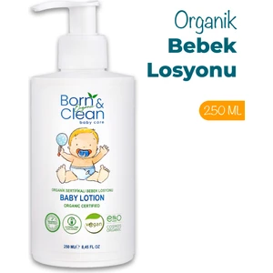 Born & Clean Organik Sertifikalı Bebek Losyonu 250 ml
