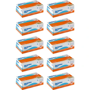 Pudrasız Lateks Muayene Eldiveni M Beden 100 Adet x 10 Paket - MDR