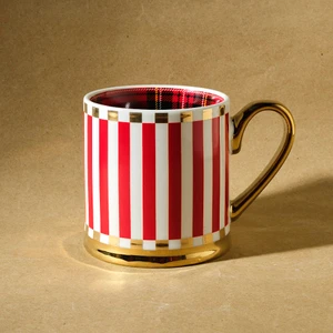 New Year Yılbaşı Kırmızı Çizgili 330 ml Kupa