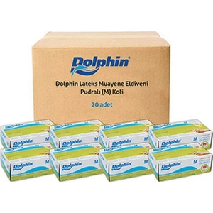 Beyaz Lateks Eldiven Pudralı (M) 20 PK x 100 Adet (Koli)