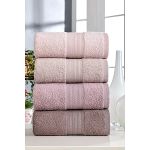 Mira Home 4 Lü El Yüz Havlu Seti %100 Pamuklu 50X85 cm Rainbow