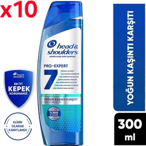 Head&shoulders Pro Expert 7 Nane ve Mentol ile Yoğun Kasıntı Karşıtı Şampuan 300 ml 10 Adet