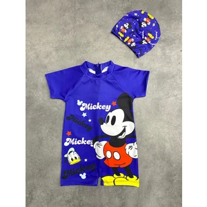 Erkek Çocuk Mickey Mause Baskılı Mayo Bone Takım