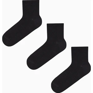 3 Çift Pamuklu Quarter Tenis Soket Çorap