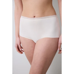 Easy Cotton Trim Highwaist Krem Slip Külot