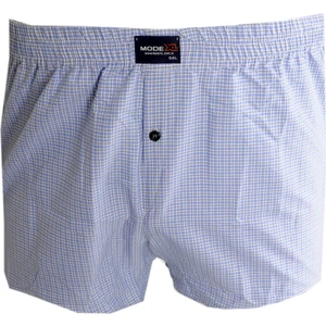 Mode Xl Büyük Beden Erkek Boxer Desenli Poplin 6348 Mavi