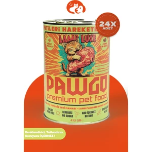 PAWGO Lamb Luxe | Kuzulu| 400g X 24 | Parça Etli | Kedi Yaş Mama