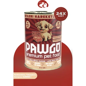 PAWGO Pupy Regal | Kuzulu | 400g X 24 | Yavru-mini Irk | Parça Etli | Köpek Yaş Mama