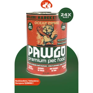 Ocean Prime | Balıklı |400g X 24 |  Parça Etli | Kedi Yaş Mama