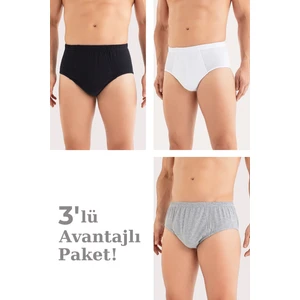 Arma Yıldız  Erkek Tanga Slip Renkli 3lü Set