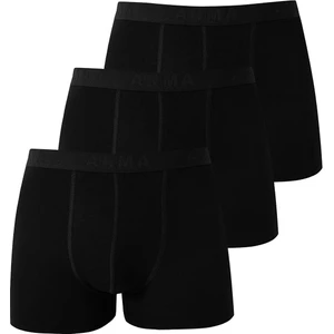 Arma Yıldız Erkek Siyah Likralı 3'lü Boxer