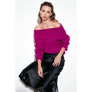 Oversize Fit Madonna Yaka Triko Kazak Bayan KAZAK 4615216