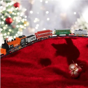 Işıklı Sesli Duman Atan Buharlı Tren Classic Özel Yapım 3 Şekilde Ray Kurulumu YAPILIR530CM