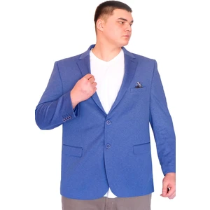 Mode Xl Büyük Beden Erkek Klasik Blazer Ceket Dıago 23027 Mavi