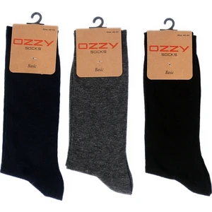 Ozzy Socks 3'lü Viskon Dikişsiz  Erkek Soket Çorap 4 Mevsim