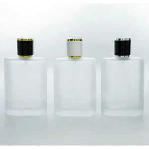 Ferden Ferda 20 Adet Boş Cam Parfüm Şişe, 100 Ml, Oval Model, Buzlu, Geçmeli